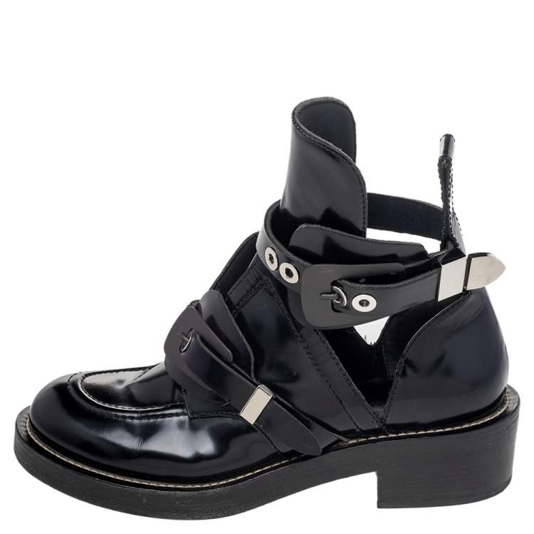 Black Leather Ceinture Boots 39 Balenciaga | TLC