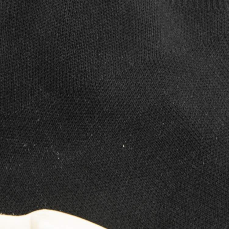 Pre Owned Balenciaga Black Knit Fabric Speed Trainer Sneakers Size 39