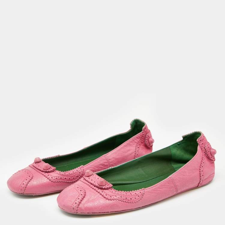 Auth. Chanel Powder Pink Leather Loafers Moccasins Flats Shoes Sz