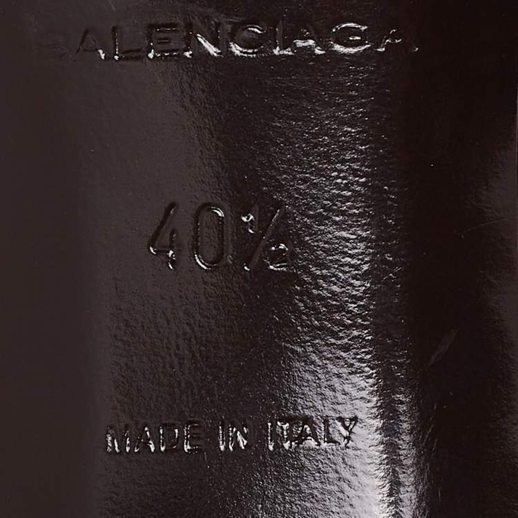 Pre Owned Balenciaga Brown Leather Button Detail  Ankle Strap Sandals Size 40.5