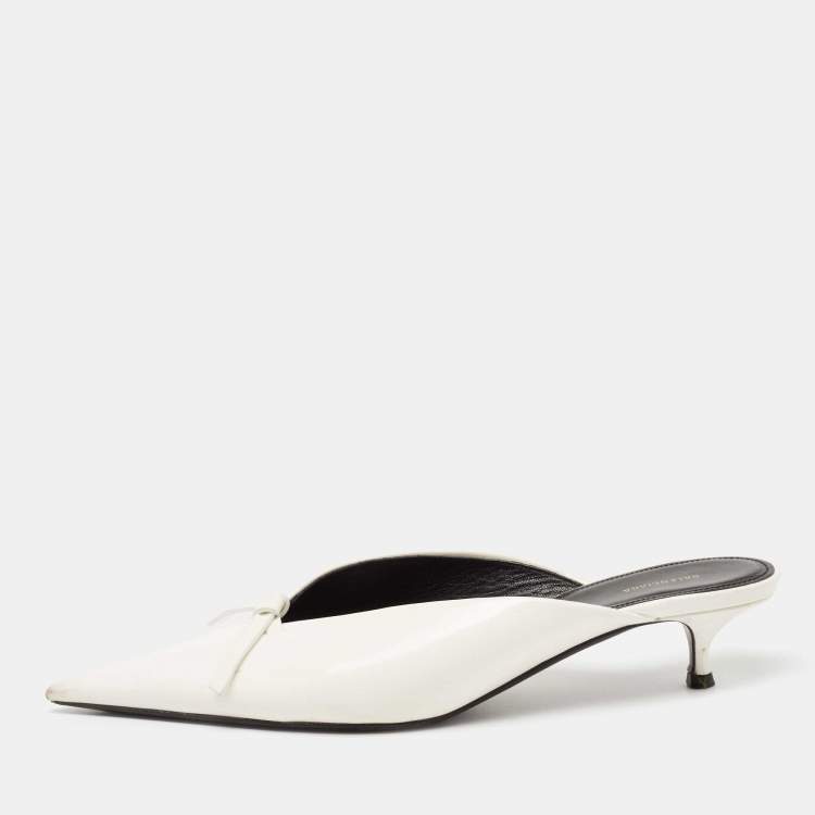 balenciaga pointed toe mules