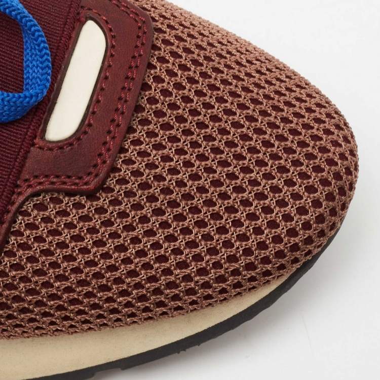 مملوكة مسبقًا Balenciaga Multicolor Mesh, Leather and Suede Race Runner Sneakers Size 36