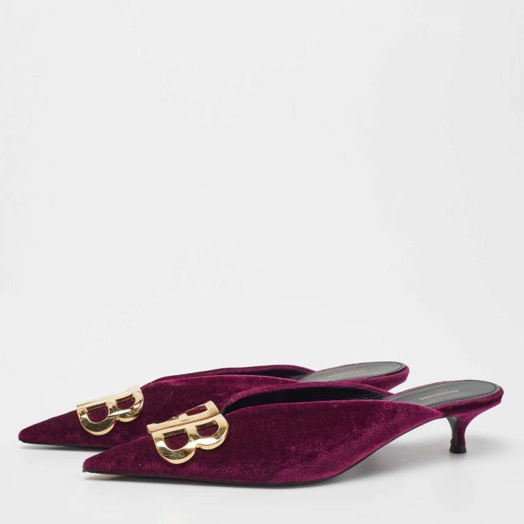 Balenciaga deals velvet mules