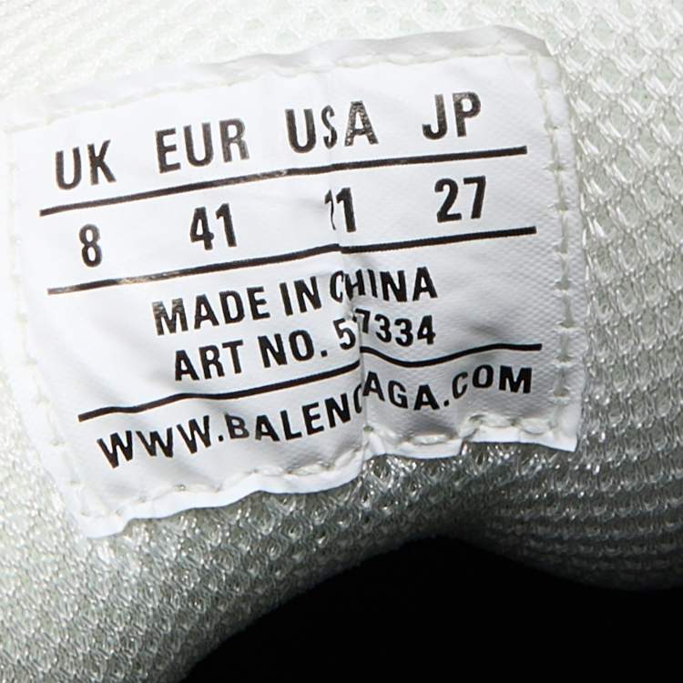 مملوكة مسبقًا Balenciaga Multicolor Leather and Mesh Triple S Sneakers Size 41