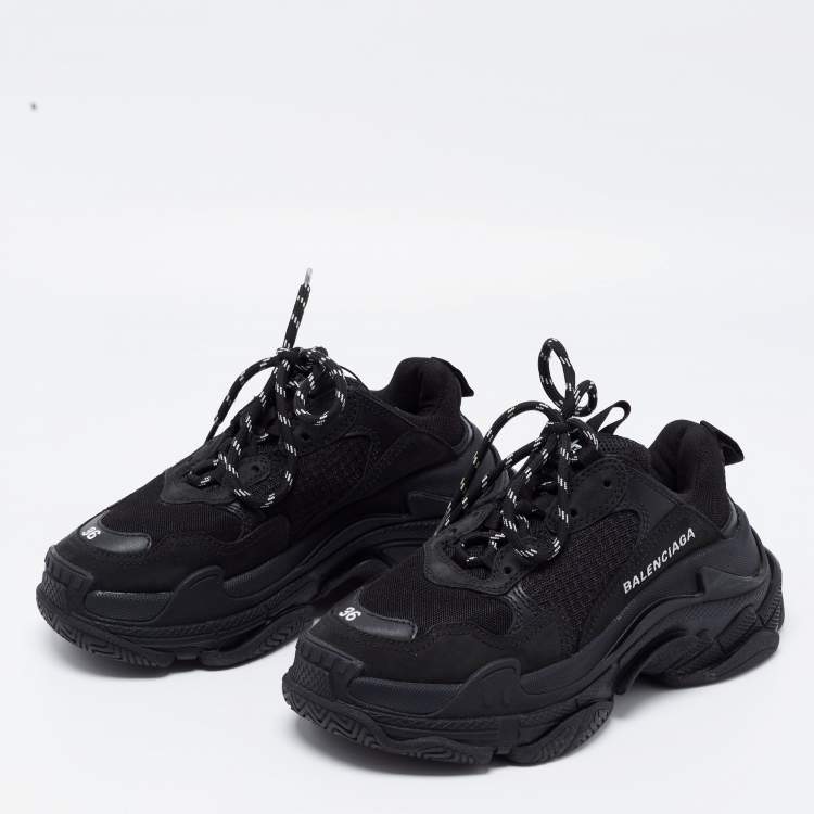 Balenciaga triple s hotsell black 36