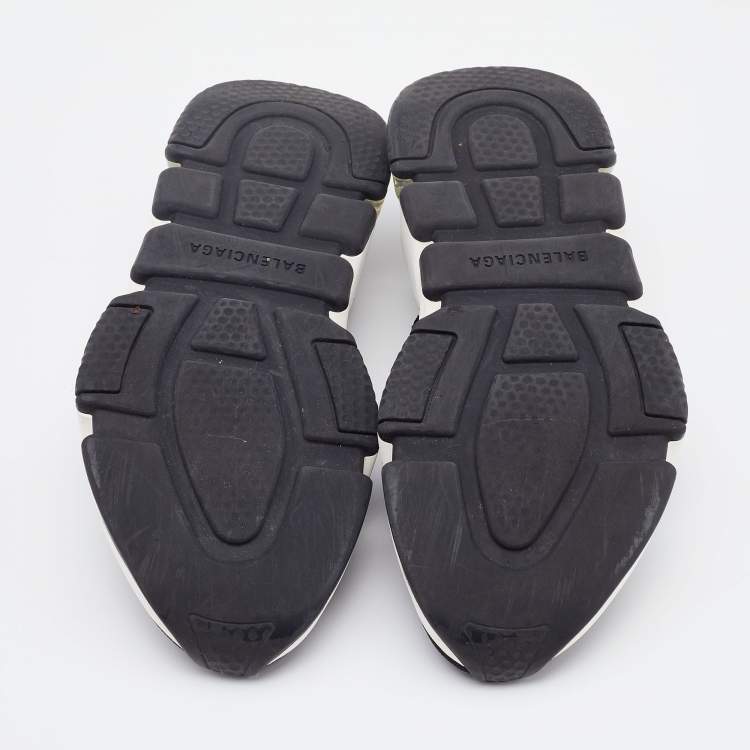 مملوكة مسبقًا Balenciaga Black Knit Fabric Speed 2.0 Sneakers Size 38