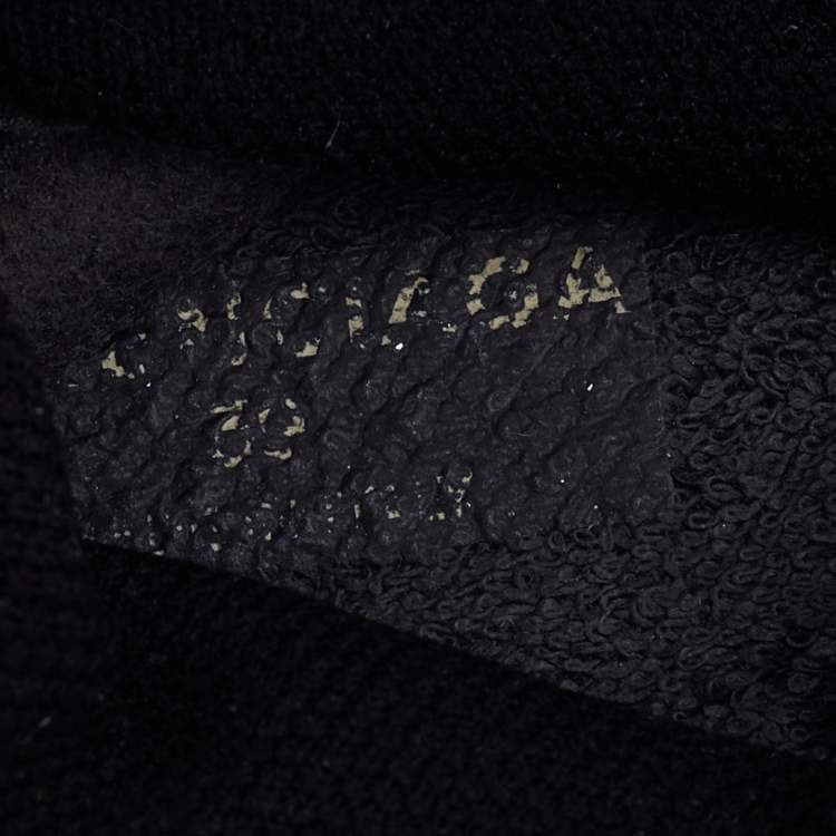 Pre Owned Balenciaga Black Knit Fabric Speed 2.0 Slip On Sneakers Size 39