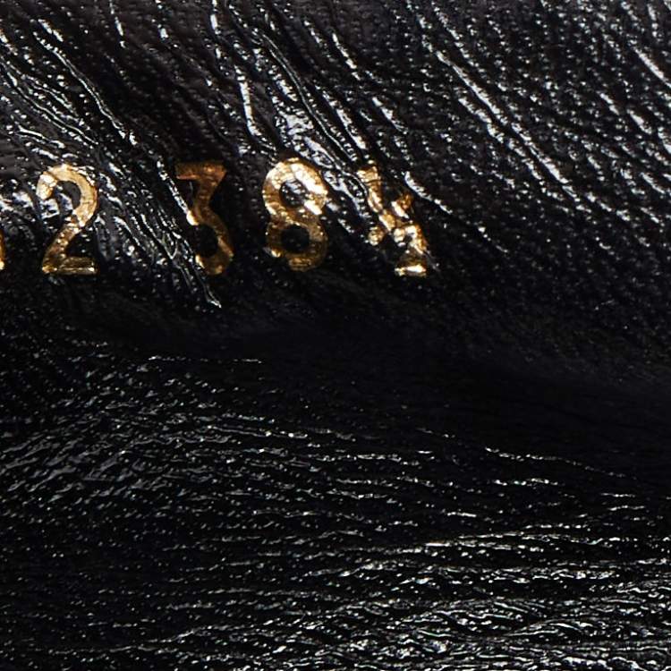 Pre Owned Balenciaga Black Leather Arena Studded Ballet Flats Size 38.5