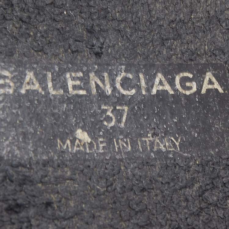 Pre Owned Balenciaga Purple Knit Fabric Speed Trainer Sneakers Size 37