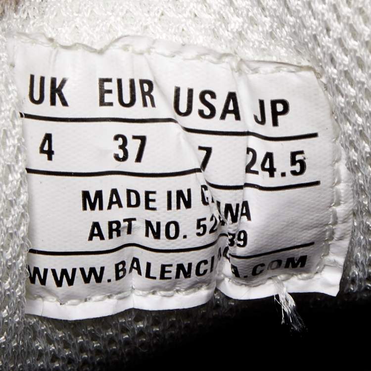 مملوكة مسبقًا Balenciaga Tricolor Mesh and Leather Triple S Sneakers Size 37