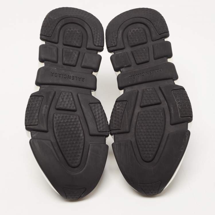 مملوكة مسبقًا Balenciaga Black Knit Speed Trainer High Top Sneakers Size 36
