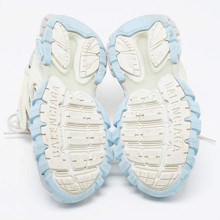 Pre Owned Balenciaga Multicolour Leather and Mesh Track 2 Low Top Sneakers Size 39