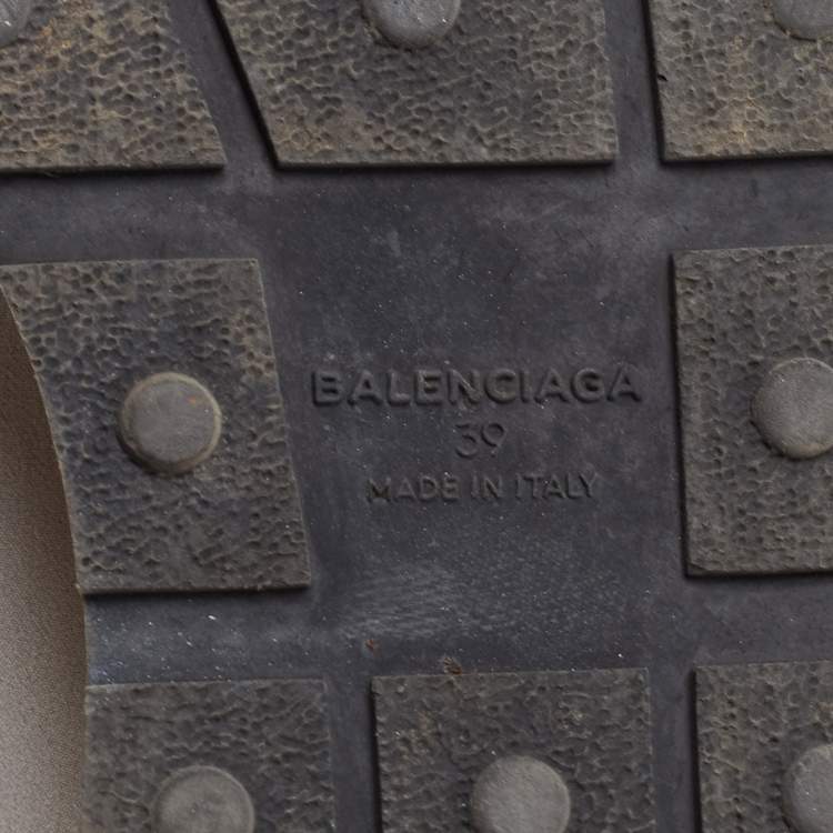 Pre Owned Balenciaga Multicolor Leather and Mesh Race Runner Sneakers Size 39