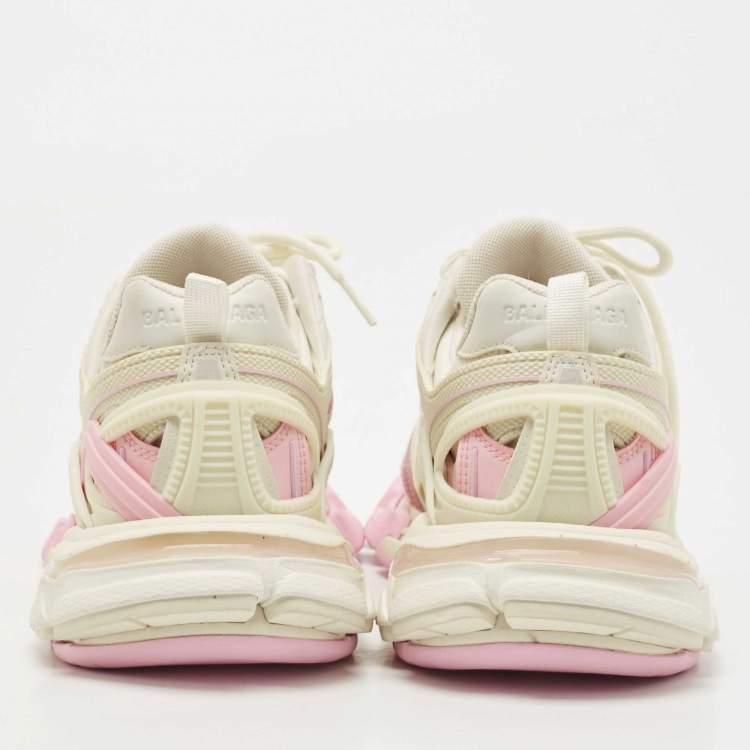 Pre Owned Balenciaga Multicolor Leather and Mesh Track Sneakers Size 40