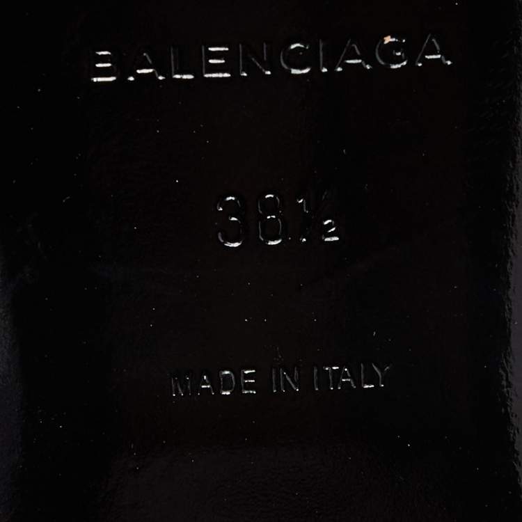 Pre Owned Balenciaga Purple Suede Arena Studded Thong Sandals Size 38.5