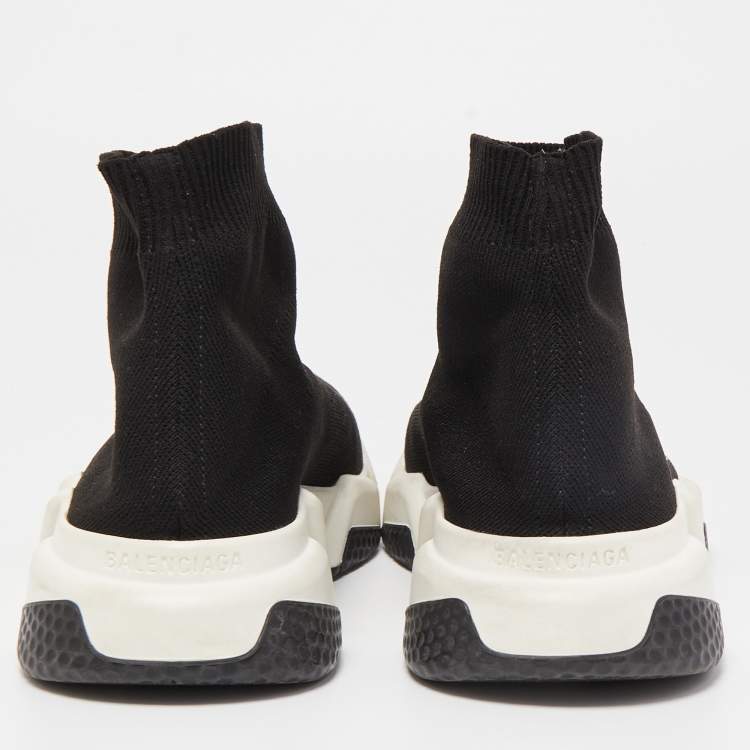 مملوكة مسبقًا Balenciaga Black Knit Fabric Speed Trainer Sneakers Size 39