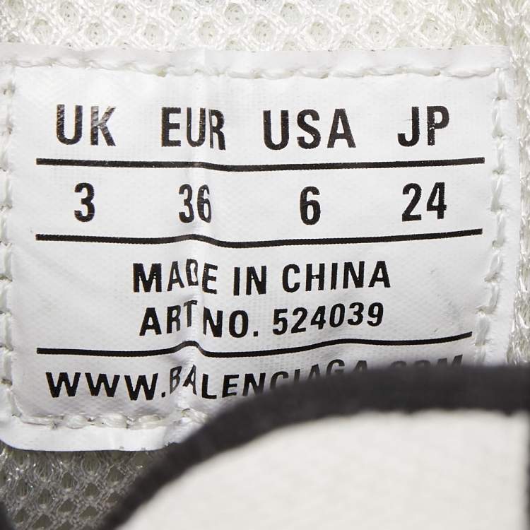 Pre Owned Balenciaga Multicolor Mesh and Nubuck Triple S Sneakers Size 36