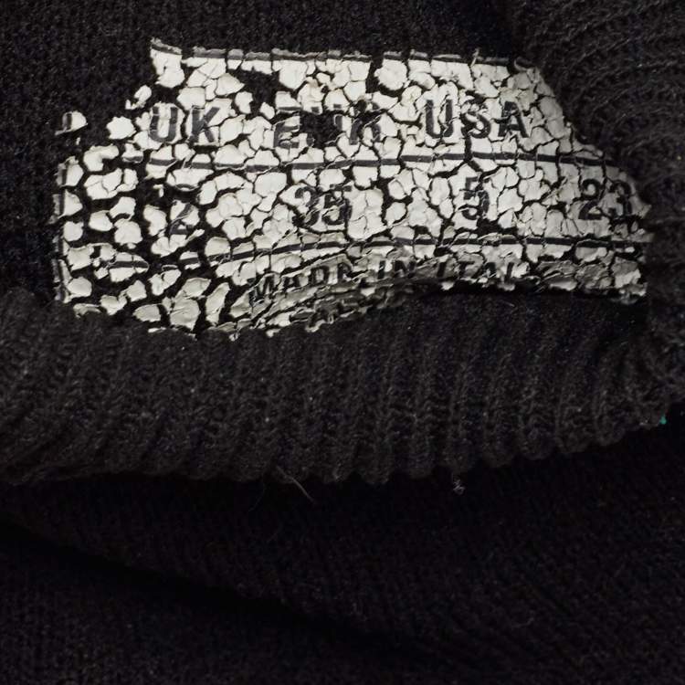 Pre Owned Balenciaga Black Knit Fabric Speed Trainer Sneakers Size 35