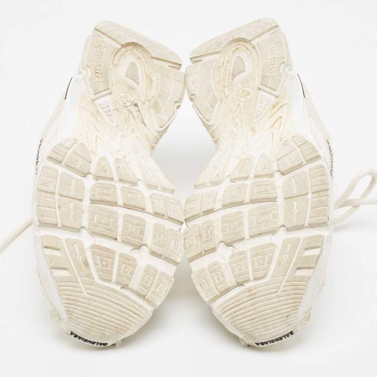 Pre Owned Balenciaga White Mesh Phantom Sneakers Size 38