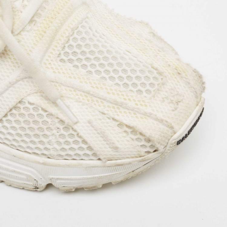 Pre Owned Balenciaga White Mesh Phantom Sneakers Size 38