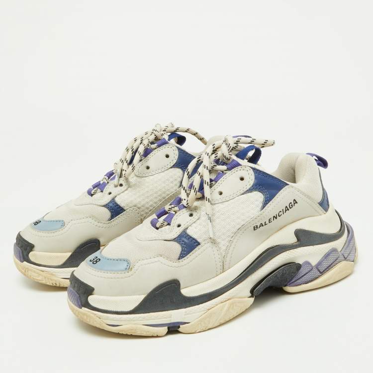 Triple s white top navy