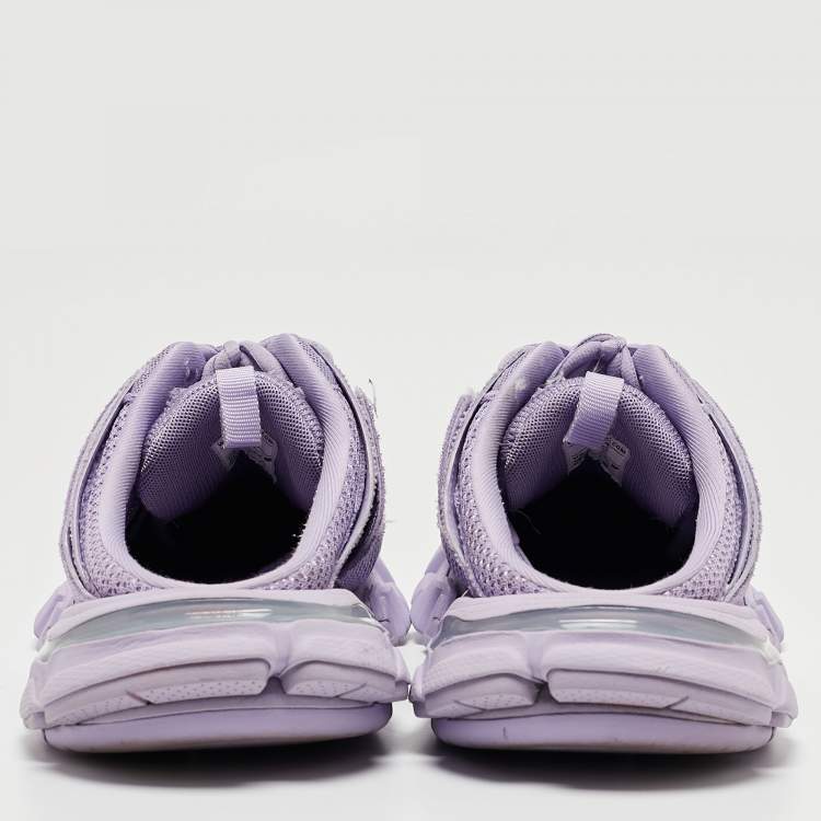 Pre Owned Balenciaga Lilac Mesh Track Mule Sneakers Size 39