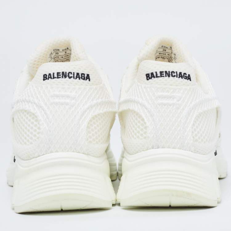 Pre Owned Balenciaga White Mesh Phantom Low Top Sneakers Size 39