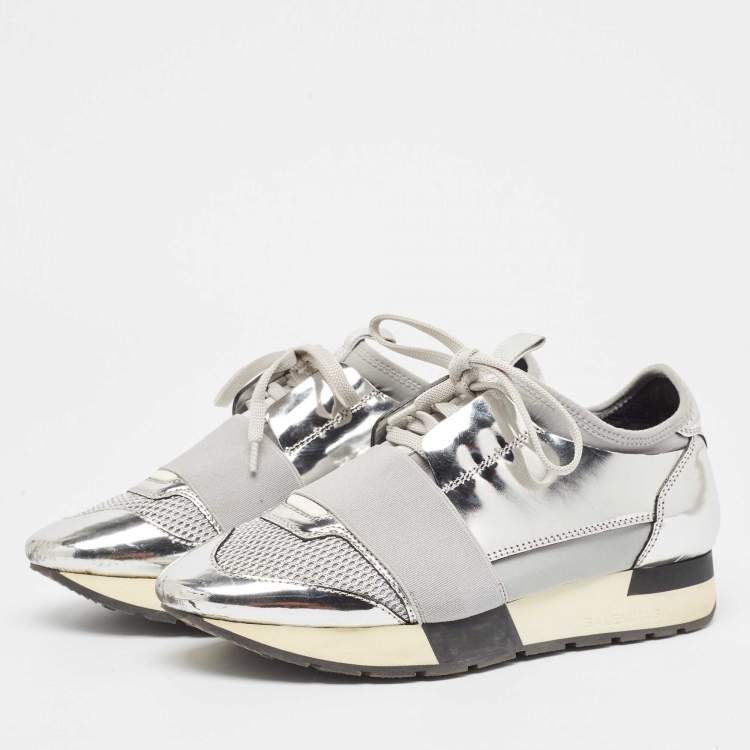 Balenciaga arena womens silver online