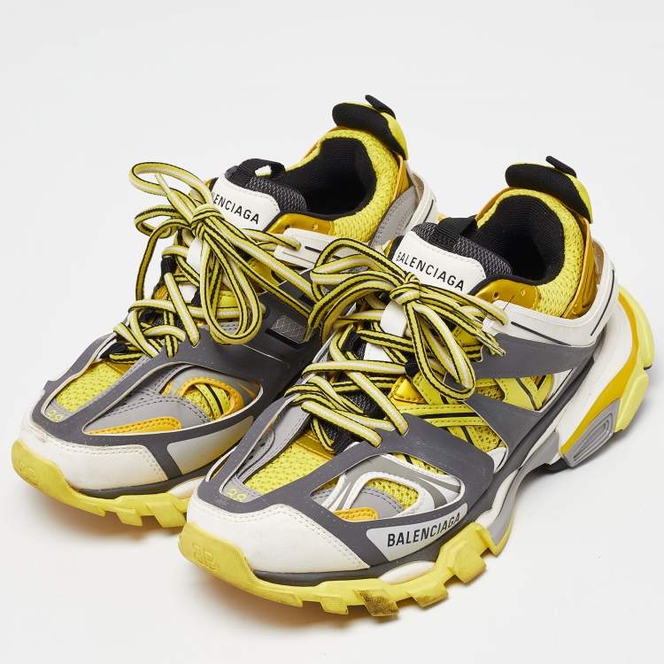 Balenciaga track trainers yellow best sale