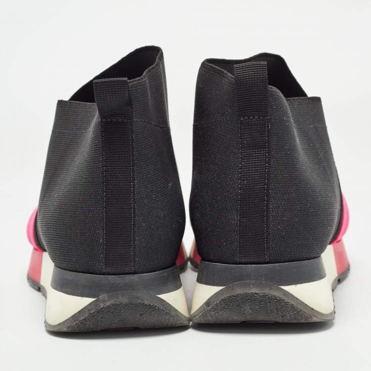 Pre Owned Balenciaga Multicolor Mesh and Nylon  Race Runner  Sneakers Size 39