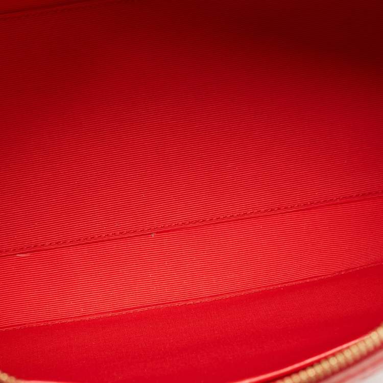 Pre Owned Bally Red Leather Small Beckett Week Top Handle Bag