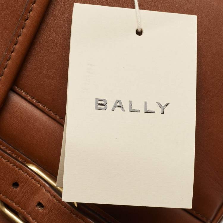 Pre Owned Bally Brown Leather Beckett Messenger Bag