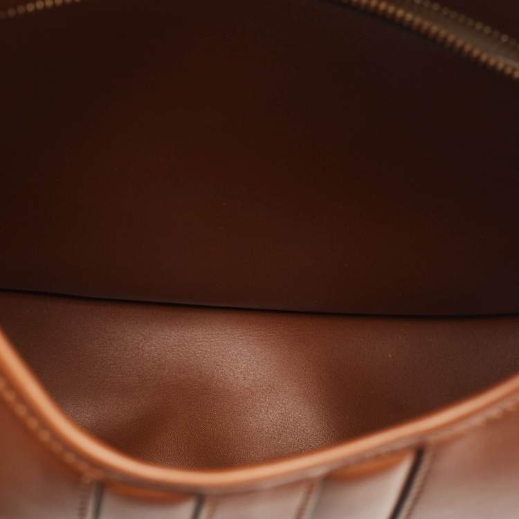 Pre Owned Bally Brown Leather Beckett Messenger Bag