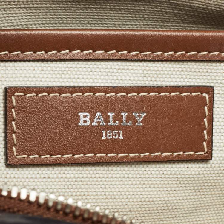 Pre Owned Bally Brown Leather Ahres Shoulder Bag