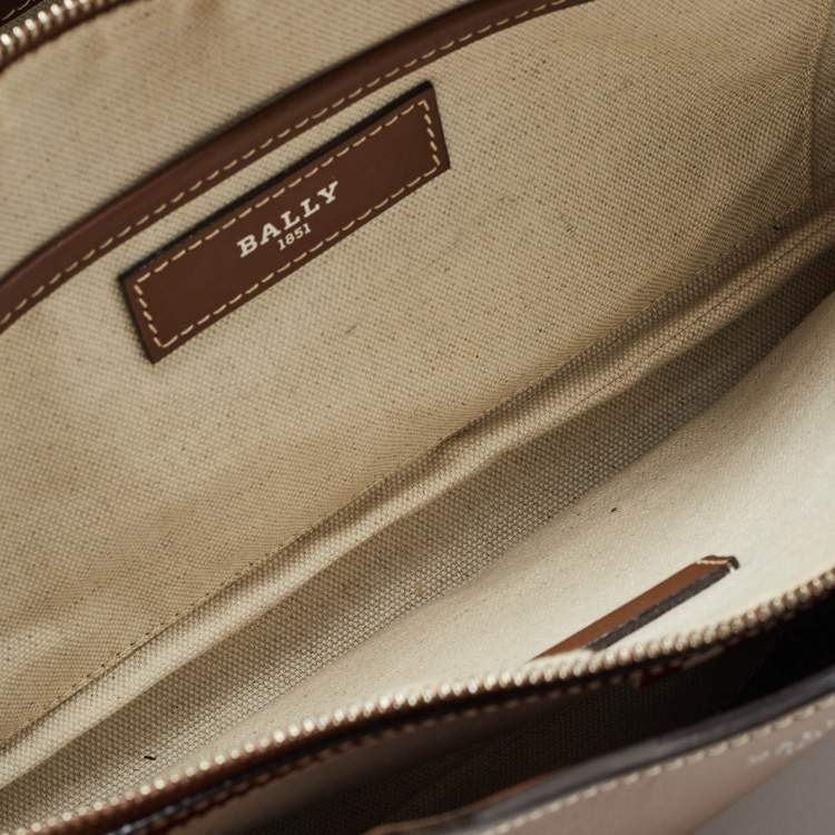 Pre Owned Bally Brown Leather Ahres Shoulder Bag