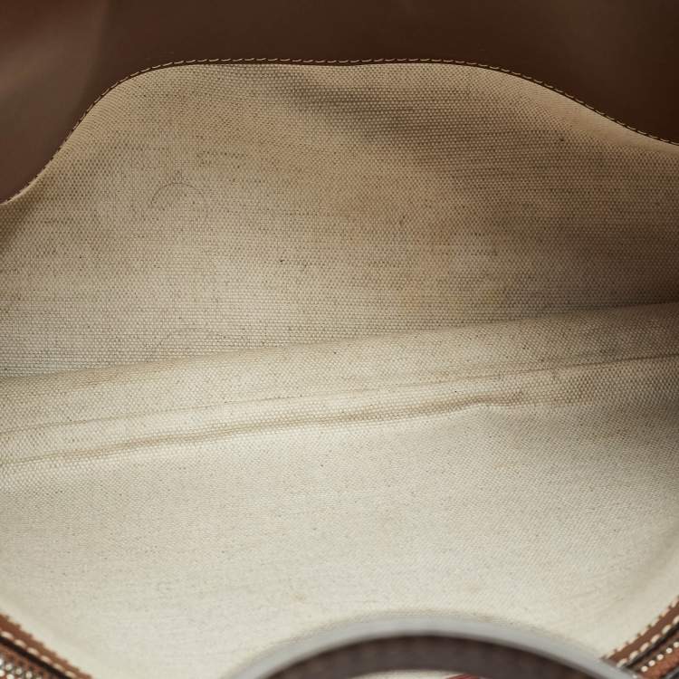 Pre Owned Bally Brown Leather Ahres Shoulder Bag