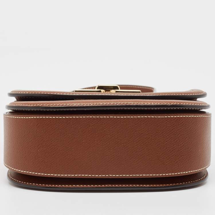 Pre Owned Bally Brown Monogram Coated Canvas and Leather Mini Bailey Crossbody Bag