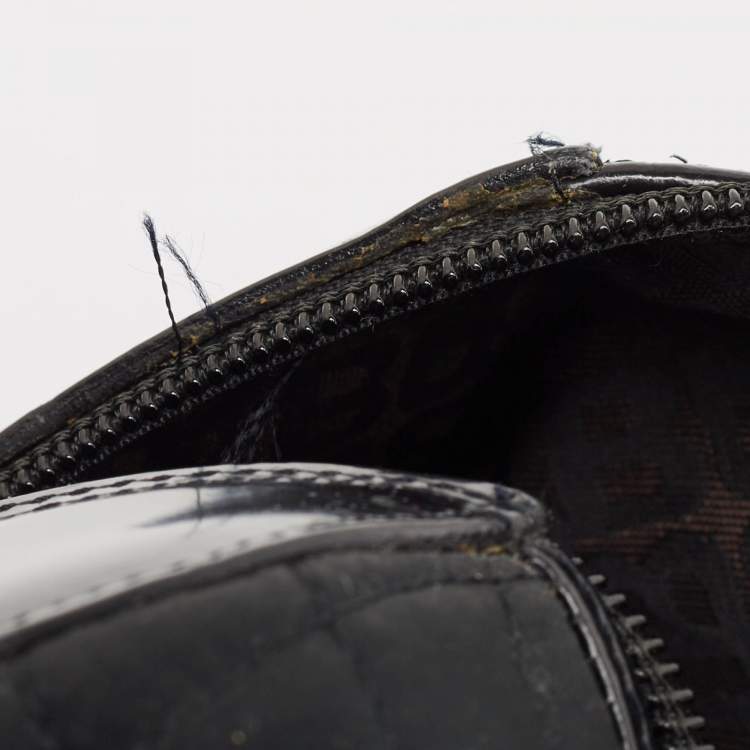 Pre Owned Bally Black Quilted Nylon and Leather Duffel Bag