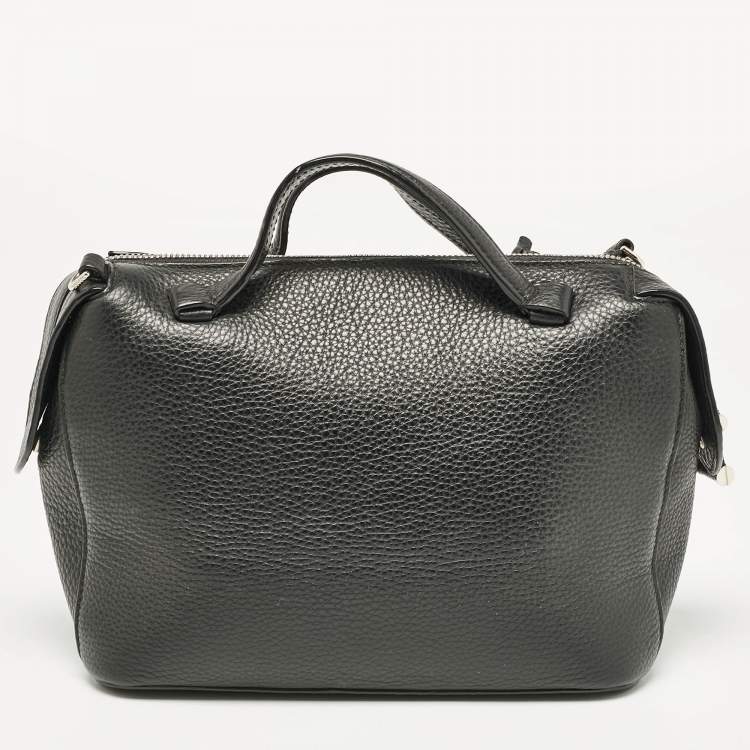 Pre Owned Bally Black Leather Bowler Shoulder Bag