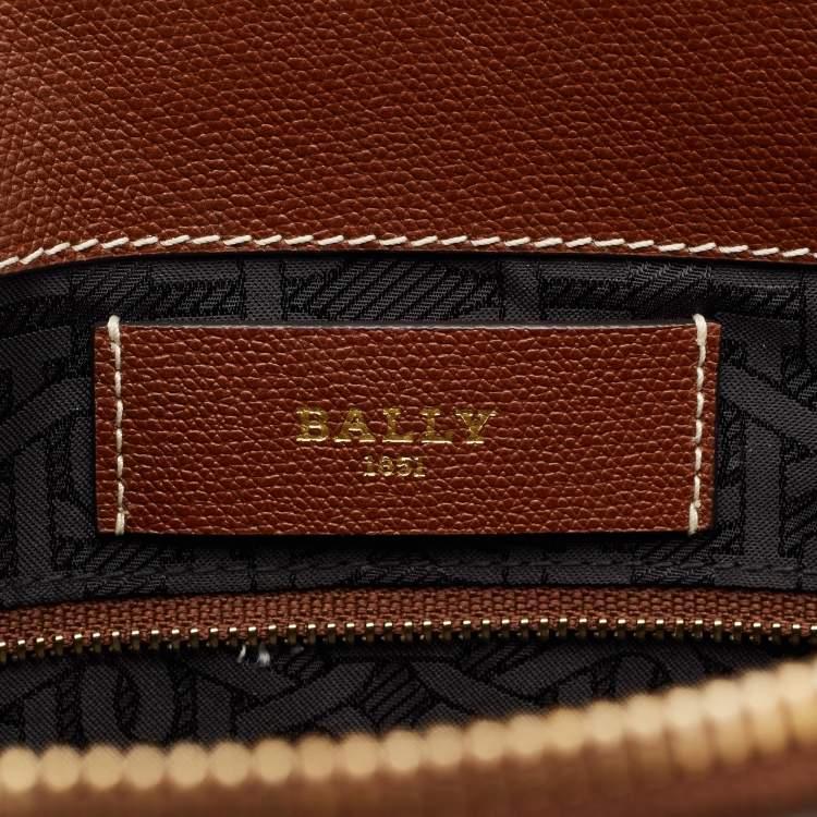 Pre Owned Bally Brown Printed Coated Canvas and Leather Damirah Tote
