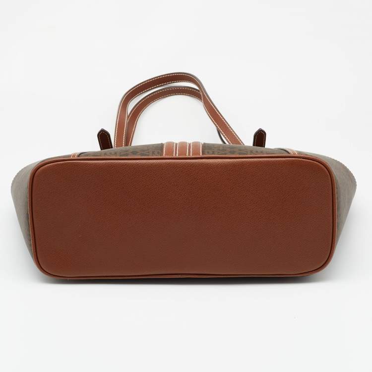 Pre Owned Bally Brown Printed Coated Canvas and Leather Damirah Tote