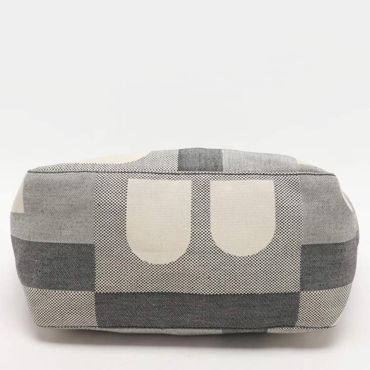 Pre Owned Bally Grey Canvas Tote