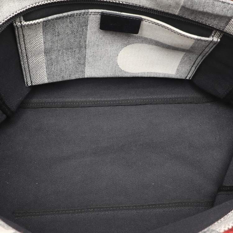 Pre Owned Bally Grey Canvas Tote