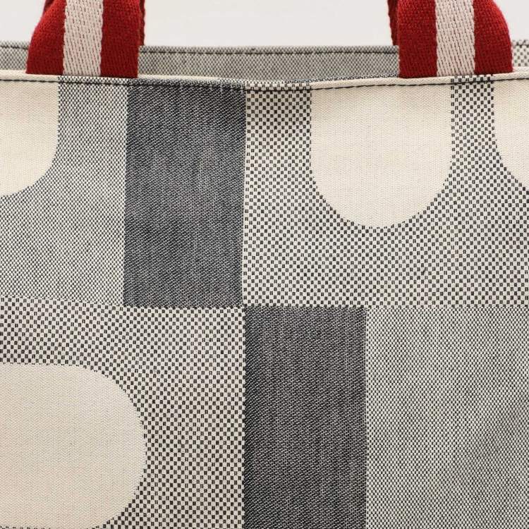 Pre Owned Bally Grey Canvas Tote