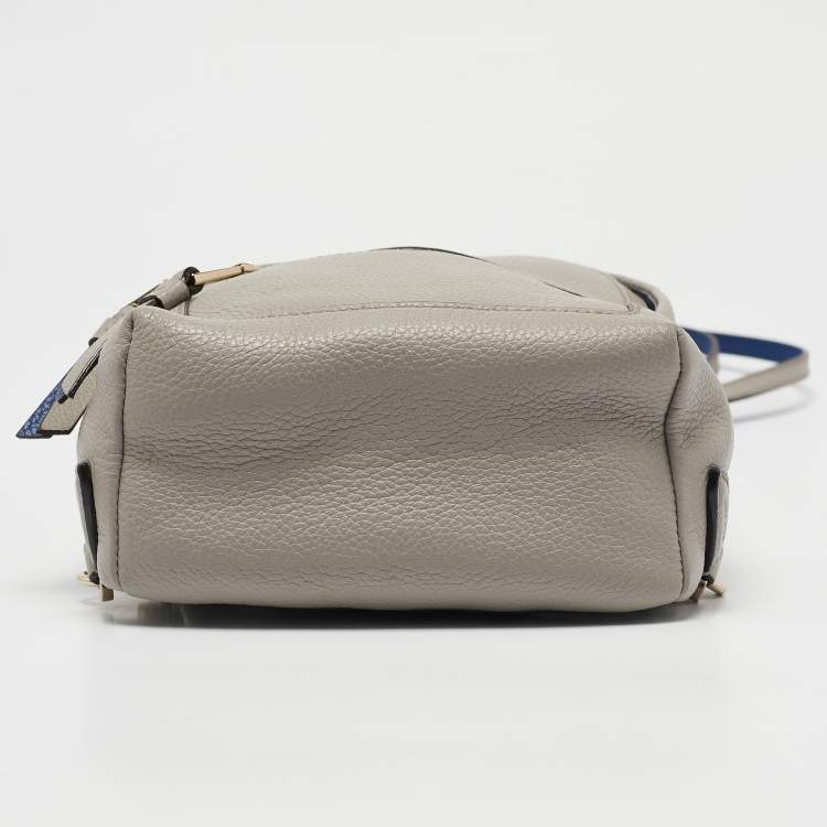 Pre Owned Bally Grey Leather Mini Backpack