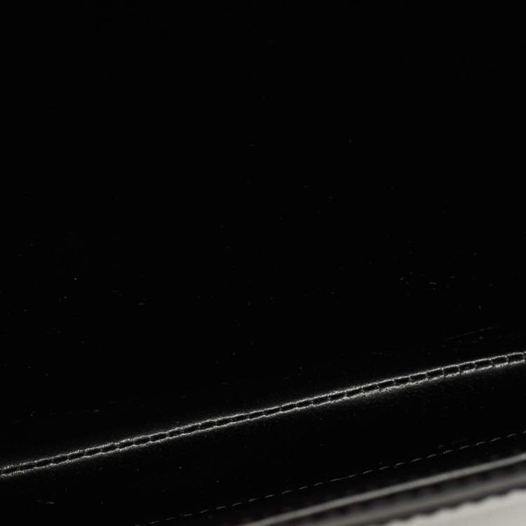 Pre Owned Bally Black Leather Ollam Flap Crossbody Bag