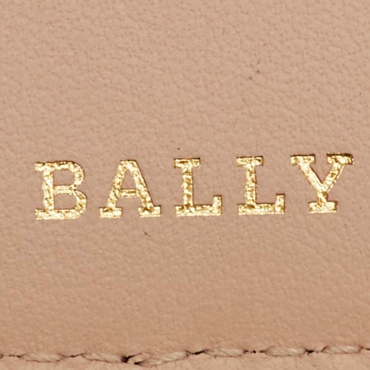 Pre Owned Bally Black Leather Amy  Zip Around French Wallet 