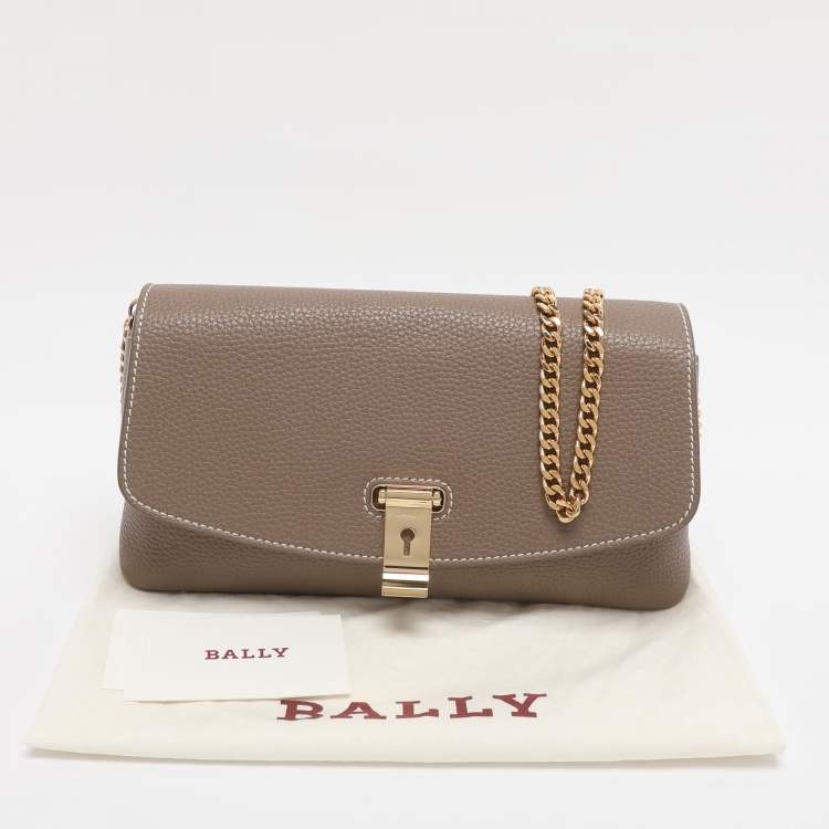 مملوكة مسبقًا Bally Brown Leather Leena Crossbody Bag