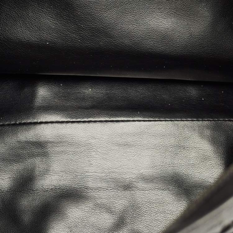 Pre Owned Bally Black Quilted Leather Chain Tote