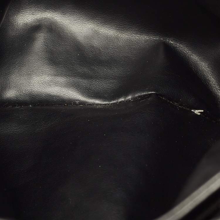 Pre Owned Bally Black Quilted Leather Chain Tote